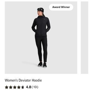 Outdoor Research Deviator Hoodie in Black/Red